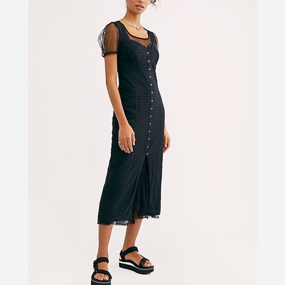 Free people Lafayette midi dress